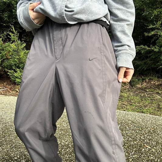 2000's Grey Nike Track Pants - L