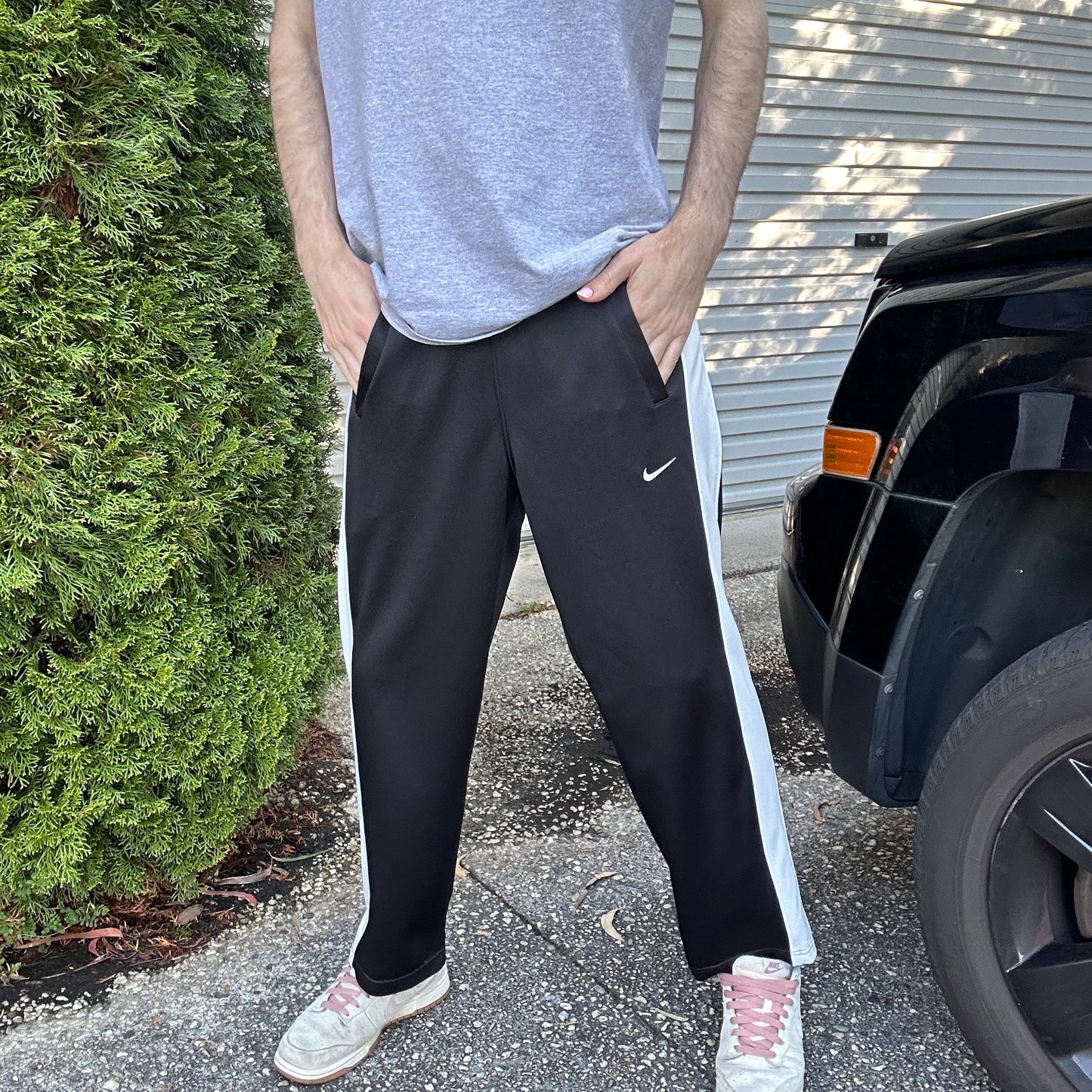 Vintage Nike Black Track Pants - M