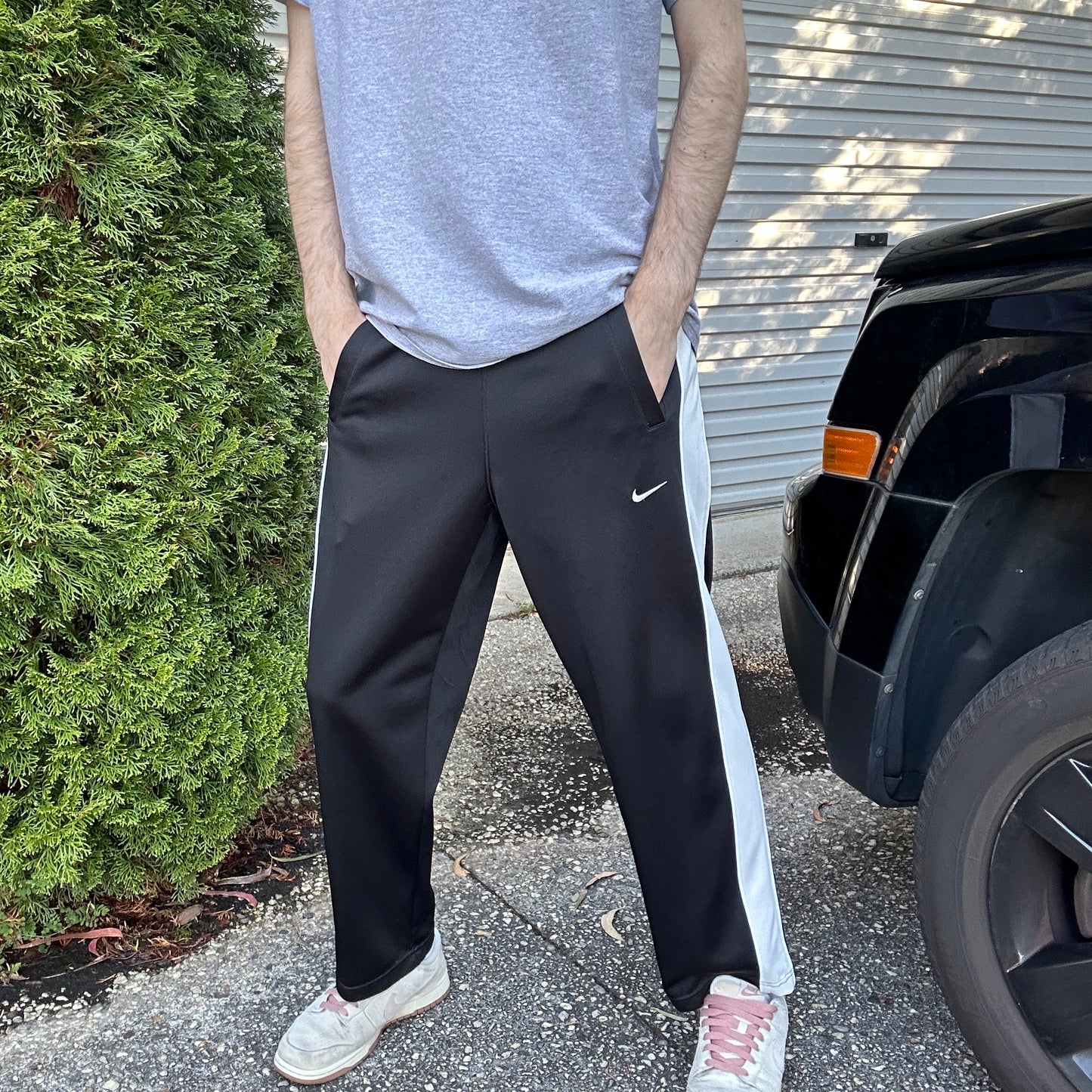 Vintage Nike Black Track Pants - M