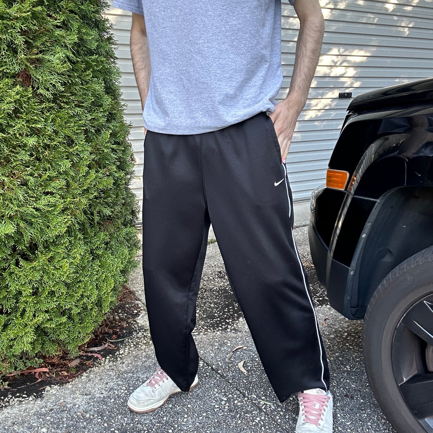 Vintage Nike Black Track Pants - XL