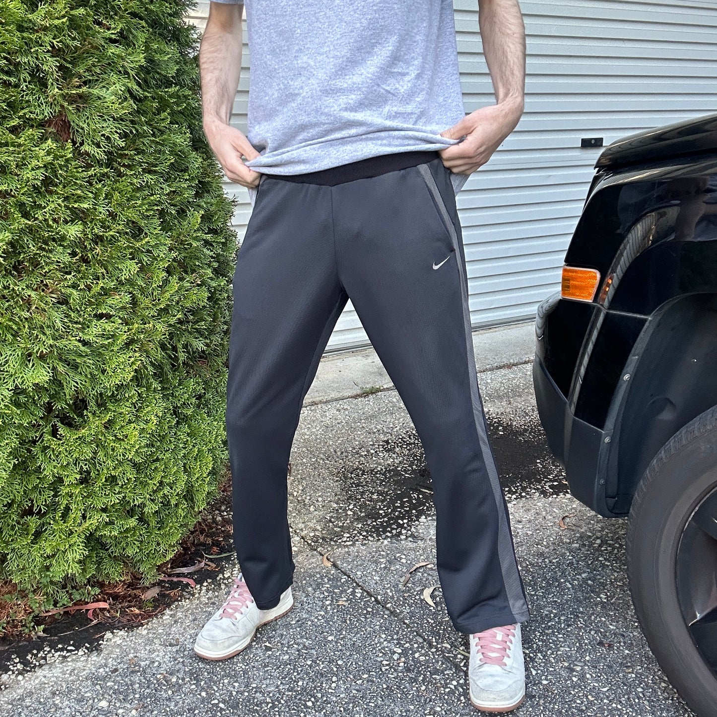 Vintage Black Nike Track Pants - L(w)