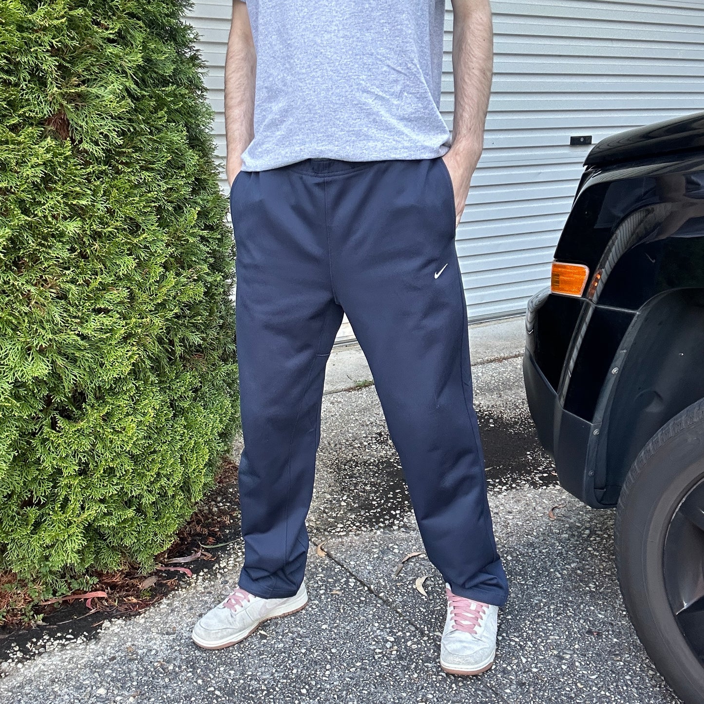 Vintage Navy NIke Track Pants - M