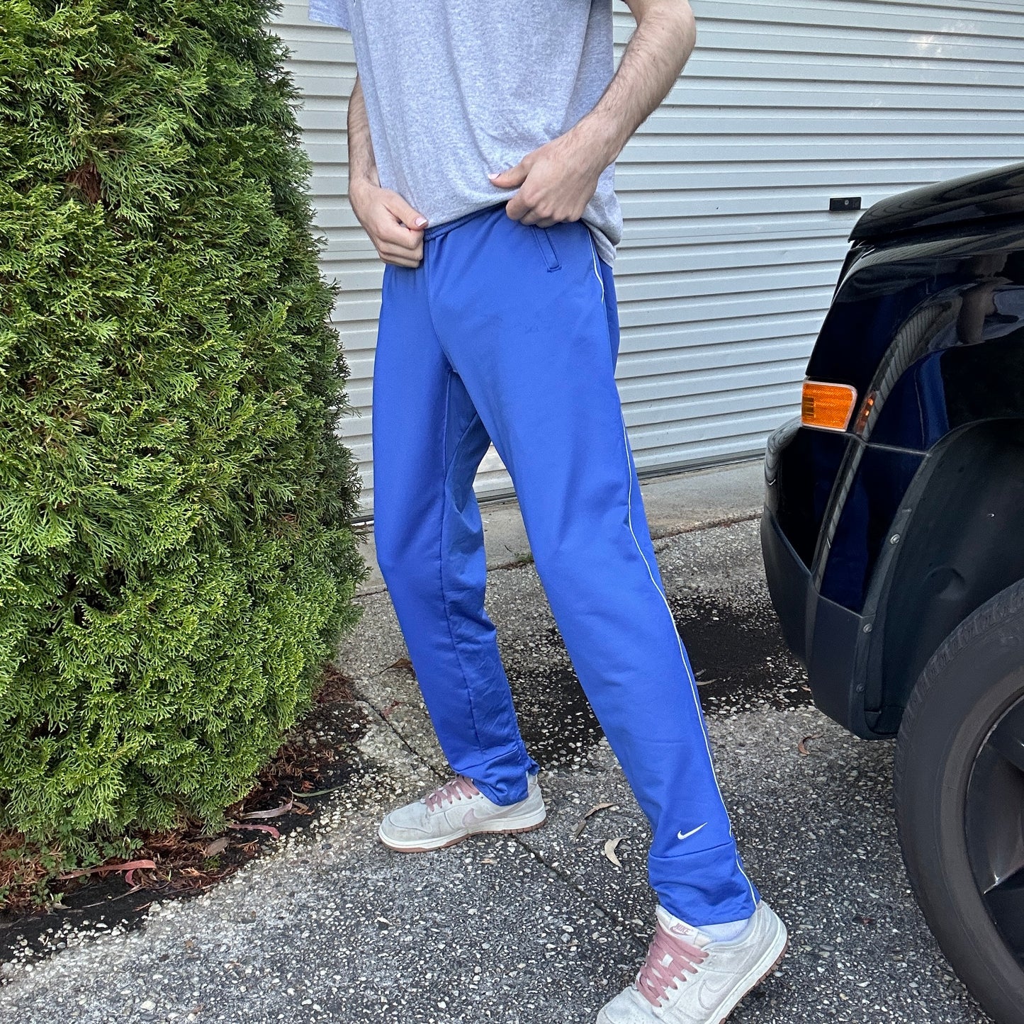 Vintage Blue Nike Track Pants - M