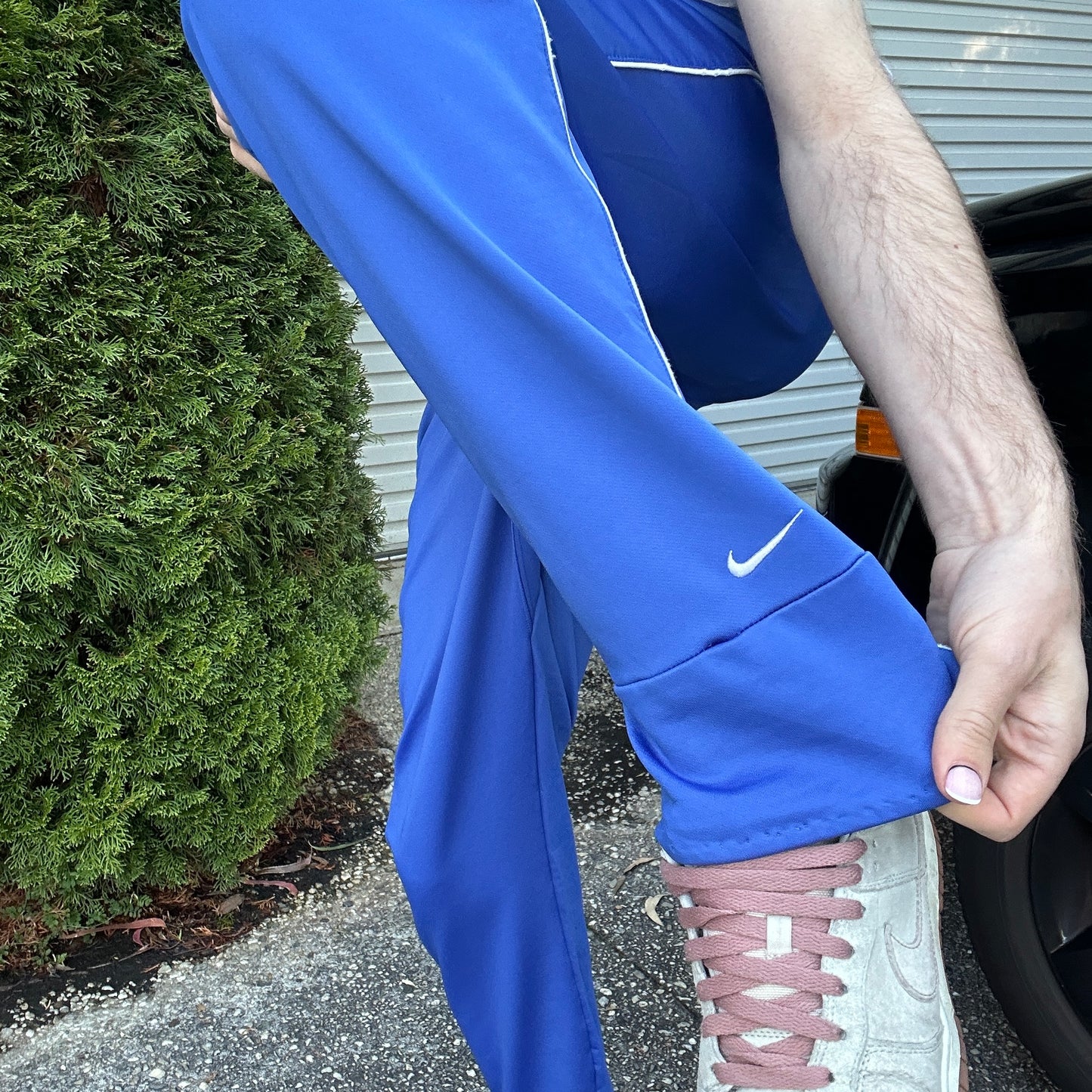 Vintage Blue Nike Track Pants - M