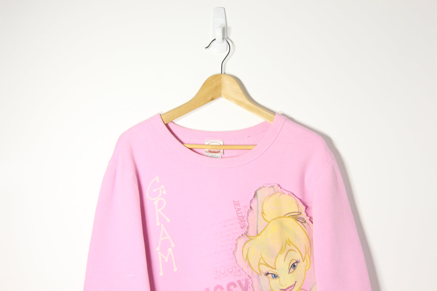 Vintage Disney Pink Tinkerbell Sweatshirt - L(W)