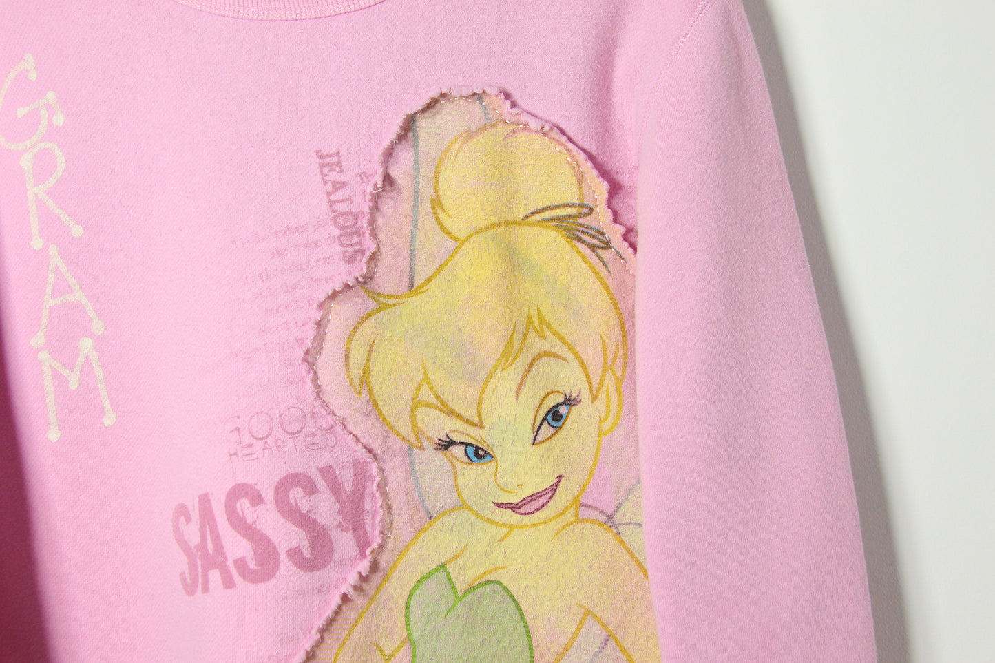 Vintage Disney Pink Tinkerbell Sweatshirt - L(W)