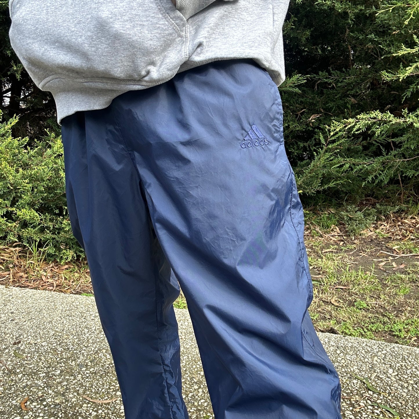 Vintage Navy Adidas Track Pants - S/M