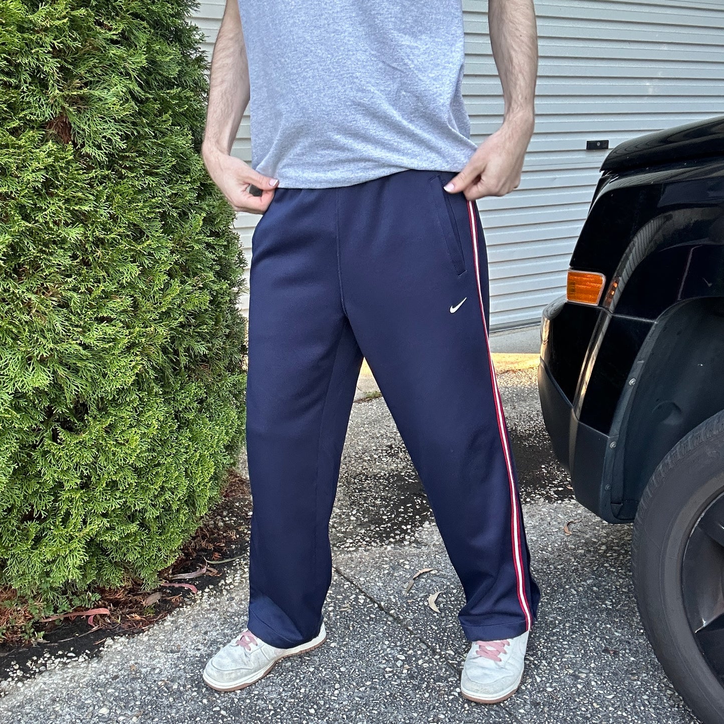 Vintage Navy NIke Track Pants - S