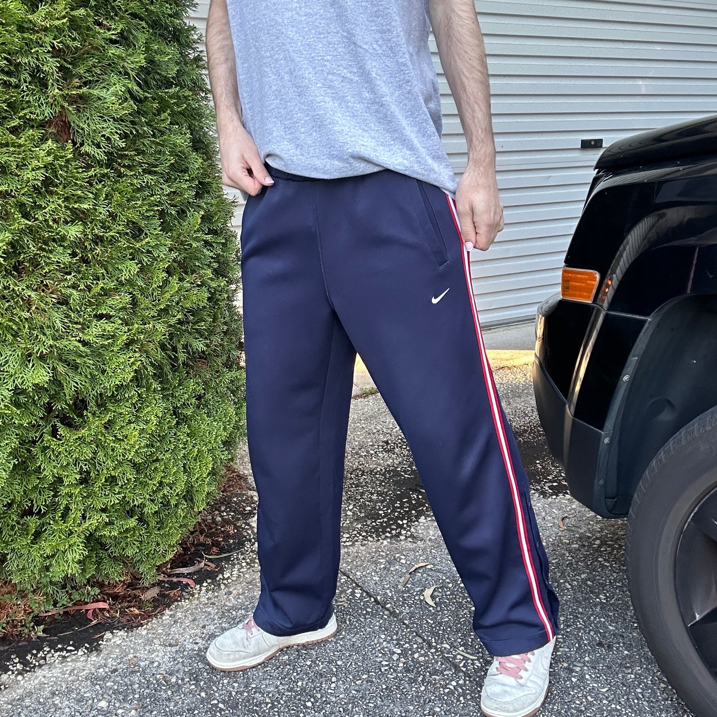 Vintage Navy NIke Track Pants - S