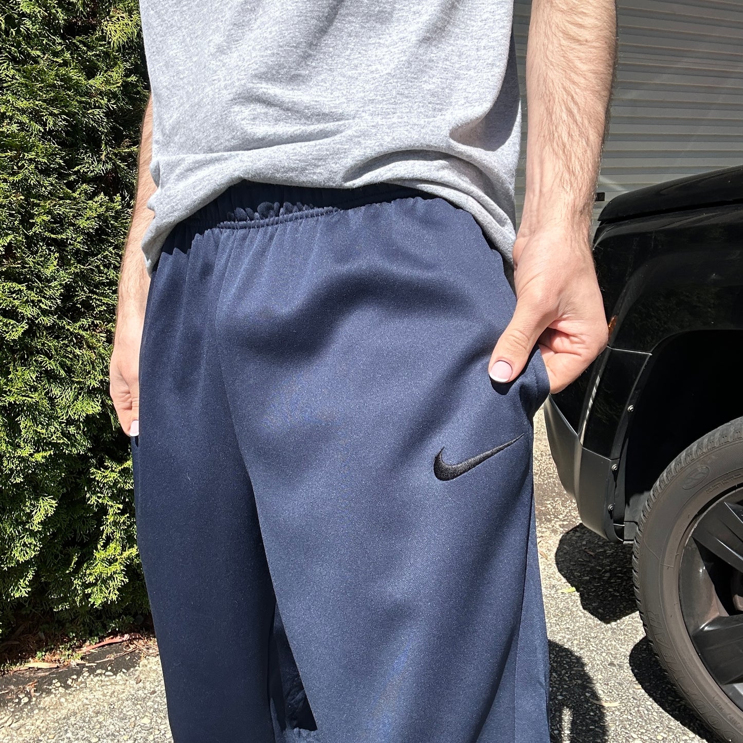 Vintage NIke Navy Track Pants - L