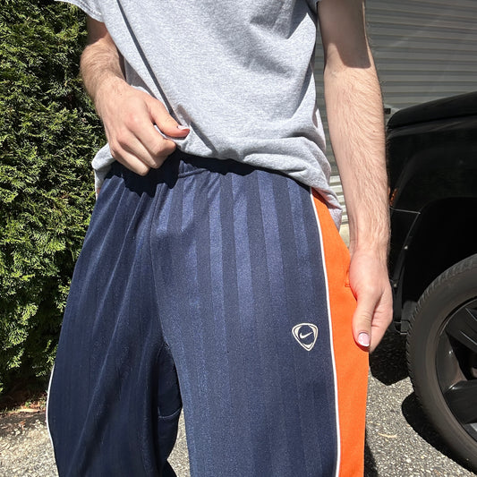Vintage Navy Nike Track Pants - L