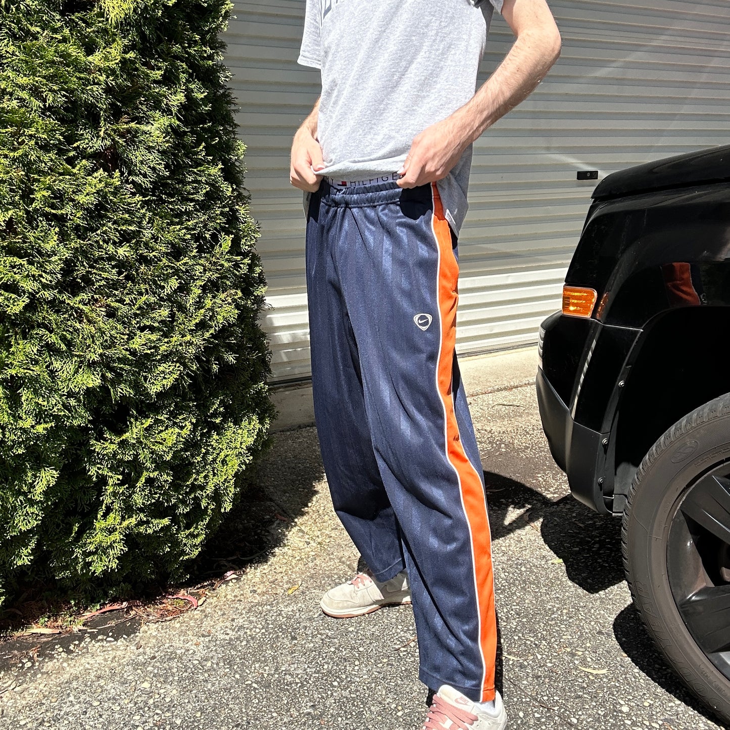 Vintage Navy Nike Track Pants - L