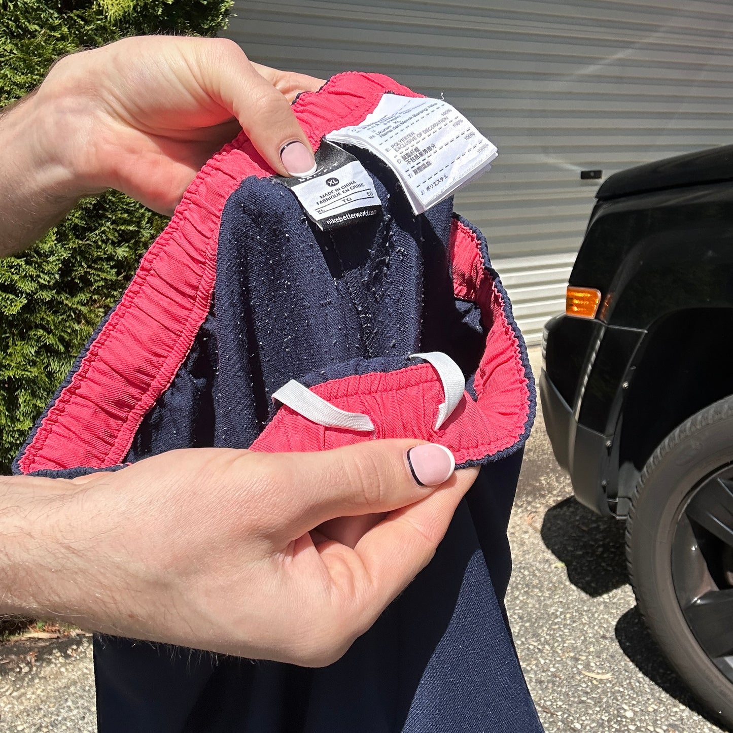 Vintage Navy NIke Track Pants - XL(W)