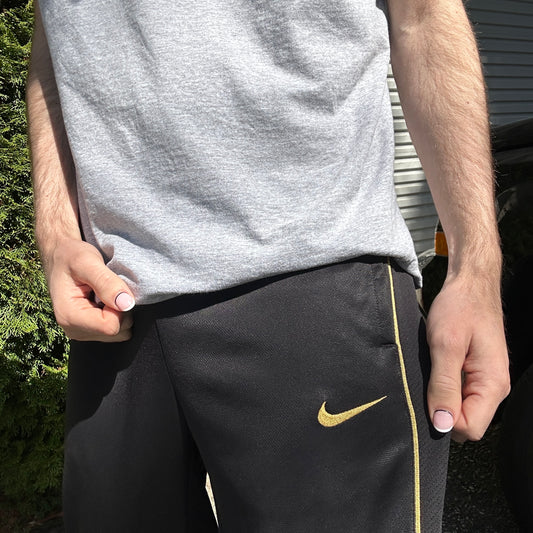 Vintage Black Nike Track Pants - M