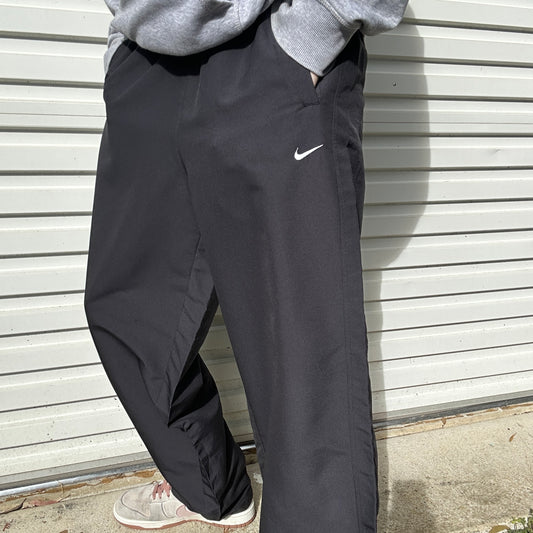 2000's Black Nike Track Pants - XL