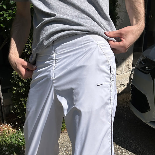 Vintage White NIke Track Pants - M(W)