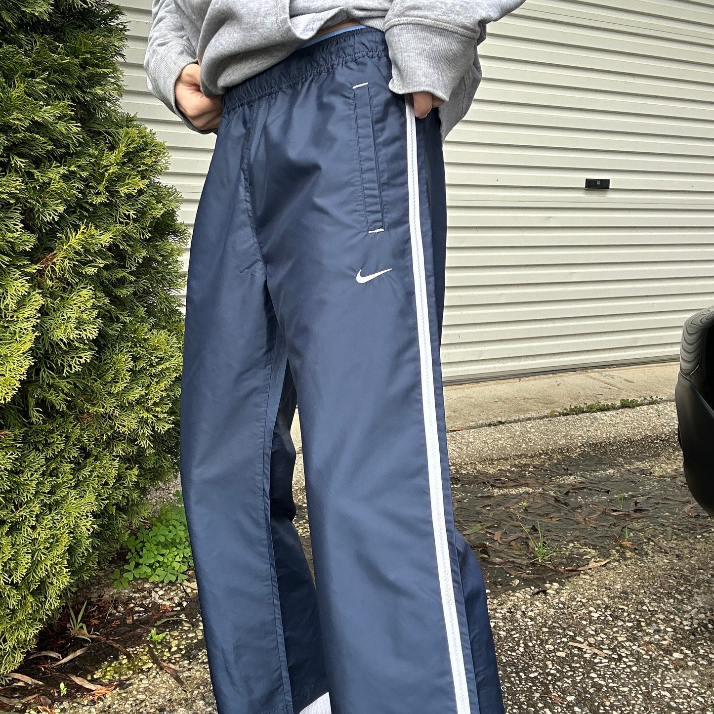 2000's Navy Nike Track Pants - S(W)