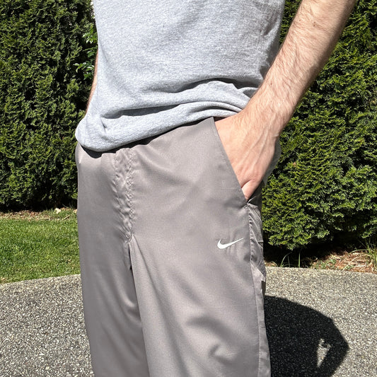 Vintage Grey Nike Track Pants -L