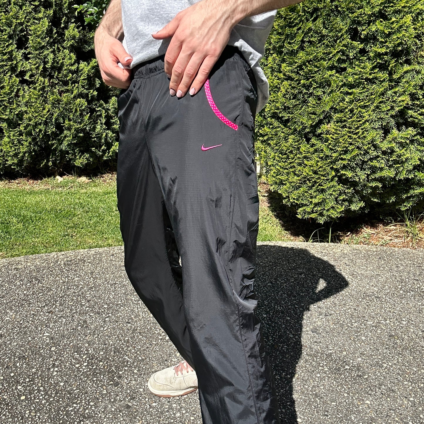 Vintage Black Nike Track Pants - M