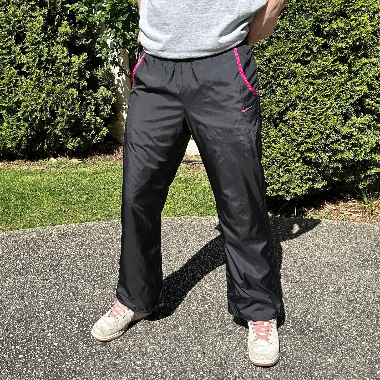 Vintage Black Nike Track Pants - M