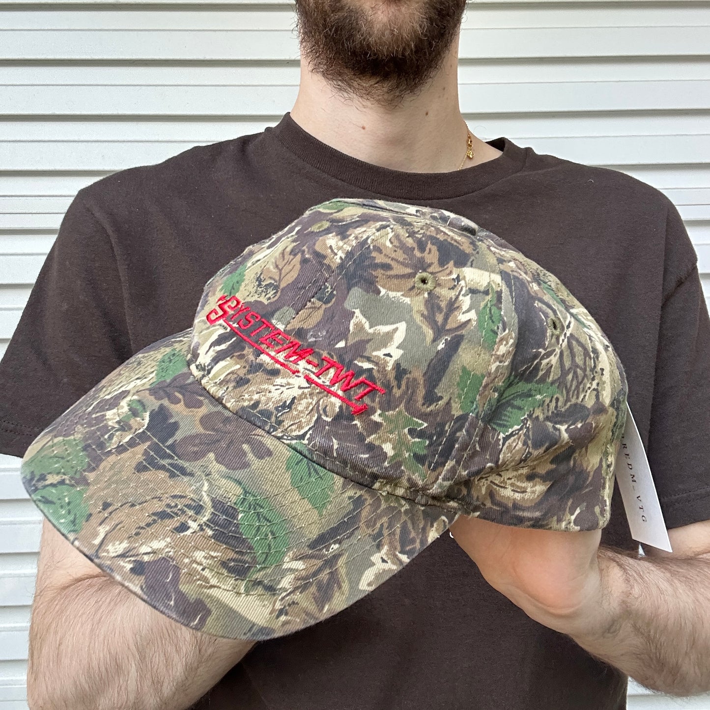 Vintage Systems Red Camo Cap