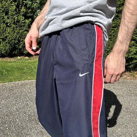 Vintage Navy Nike Track Pants - S