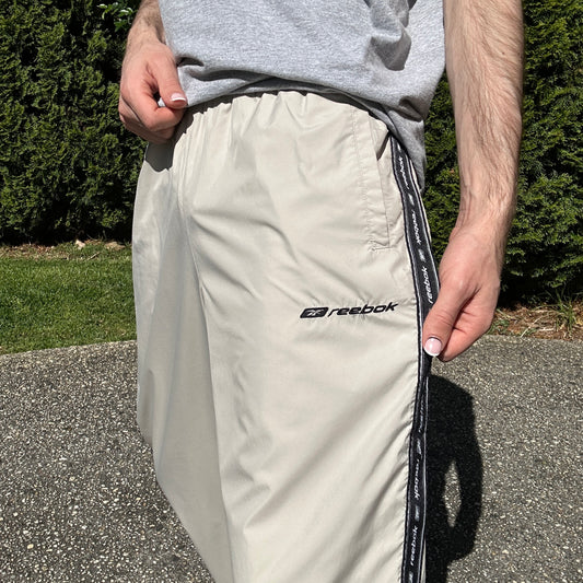 Vintage Cream Reebok Track Pants - L