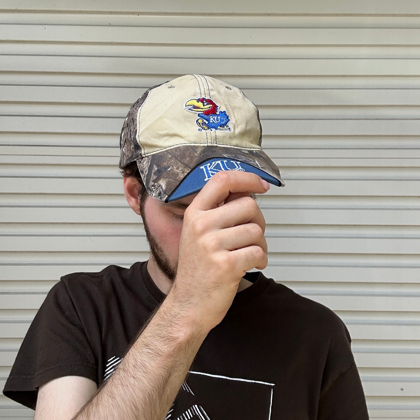 Vintage Jayhawks Realtree Camo Cap