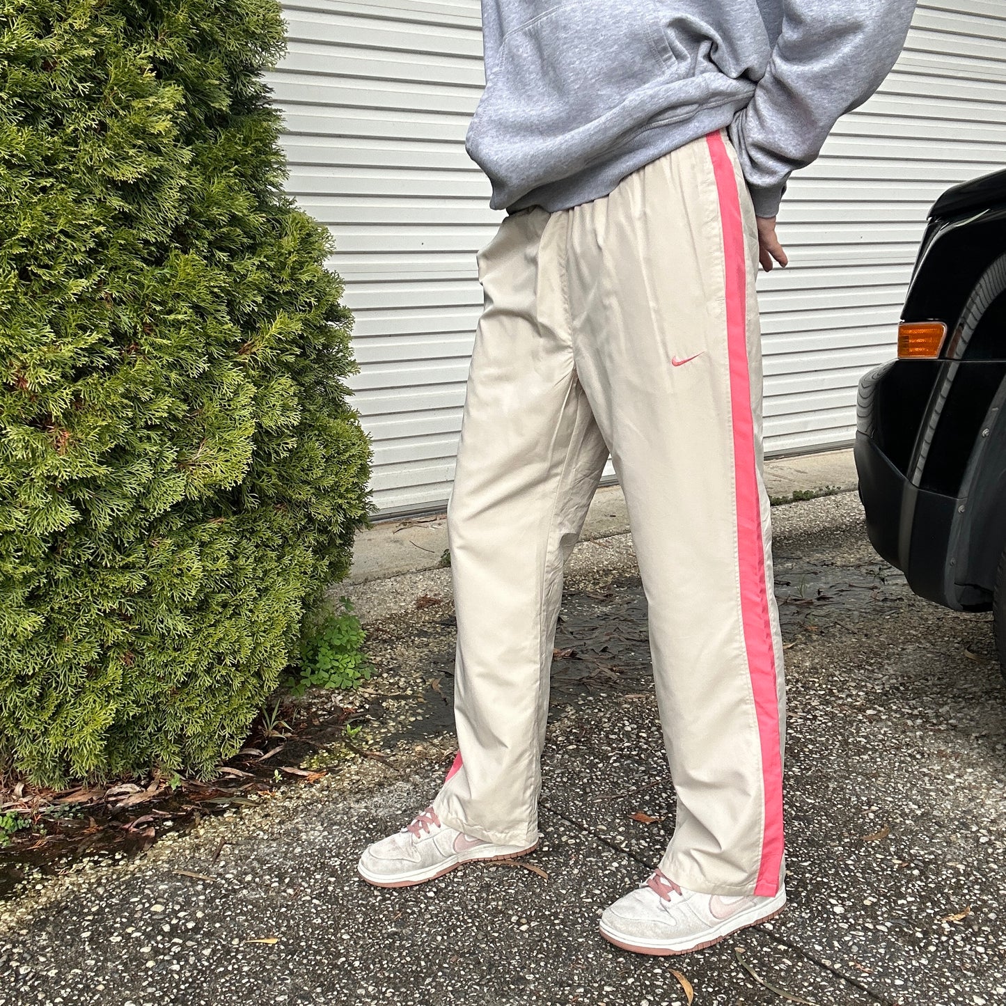 2000's Beige Pink Nike Track Pants - M(W)