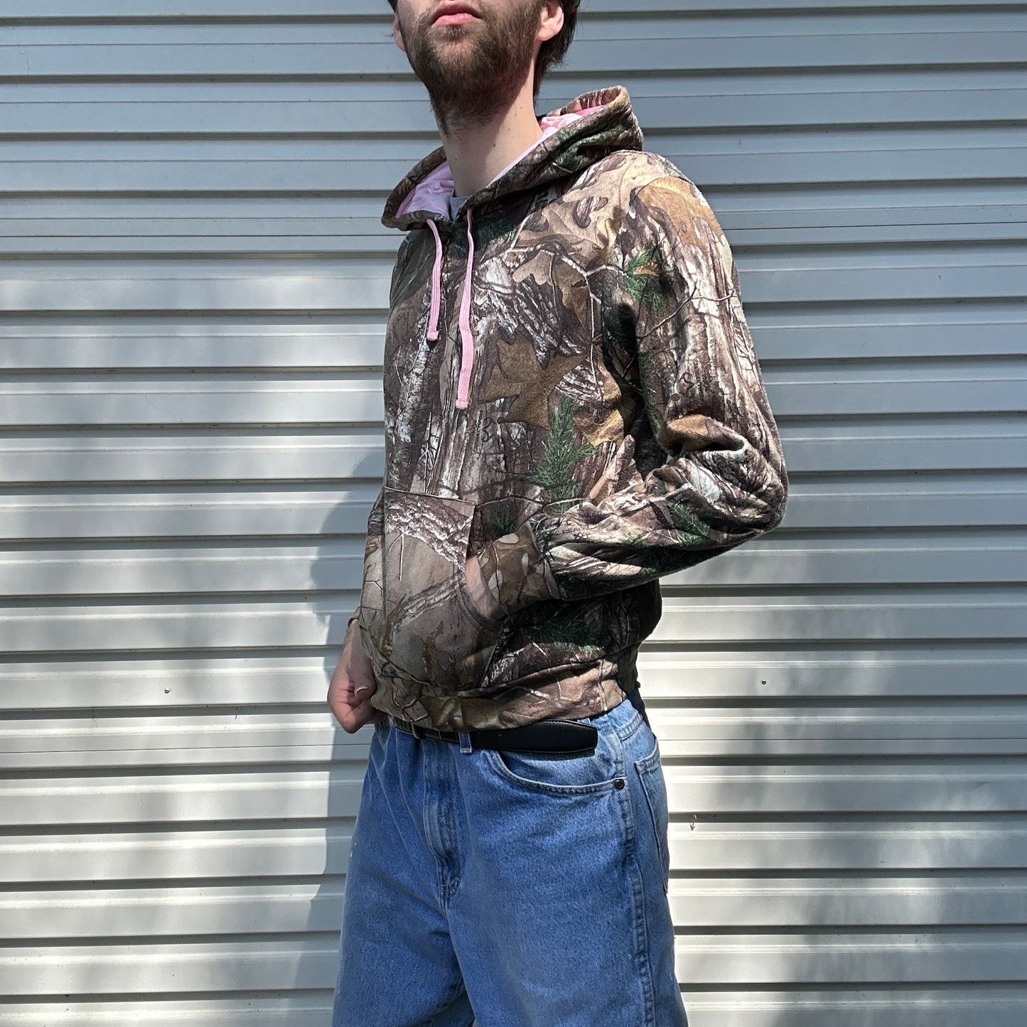 Vintage Realtree Camo With Pink Hoodie - M(W)