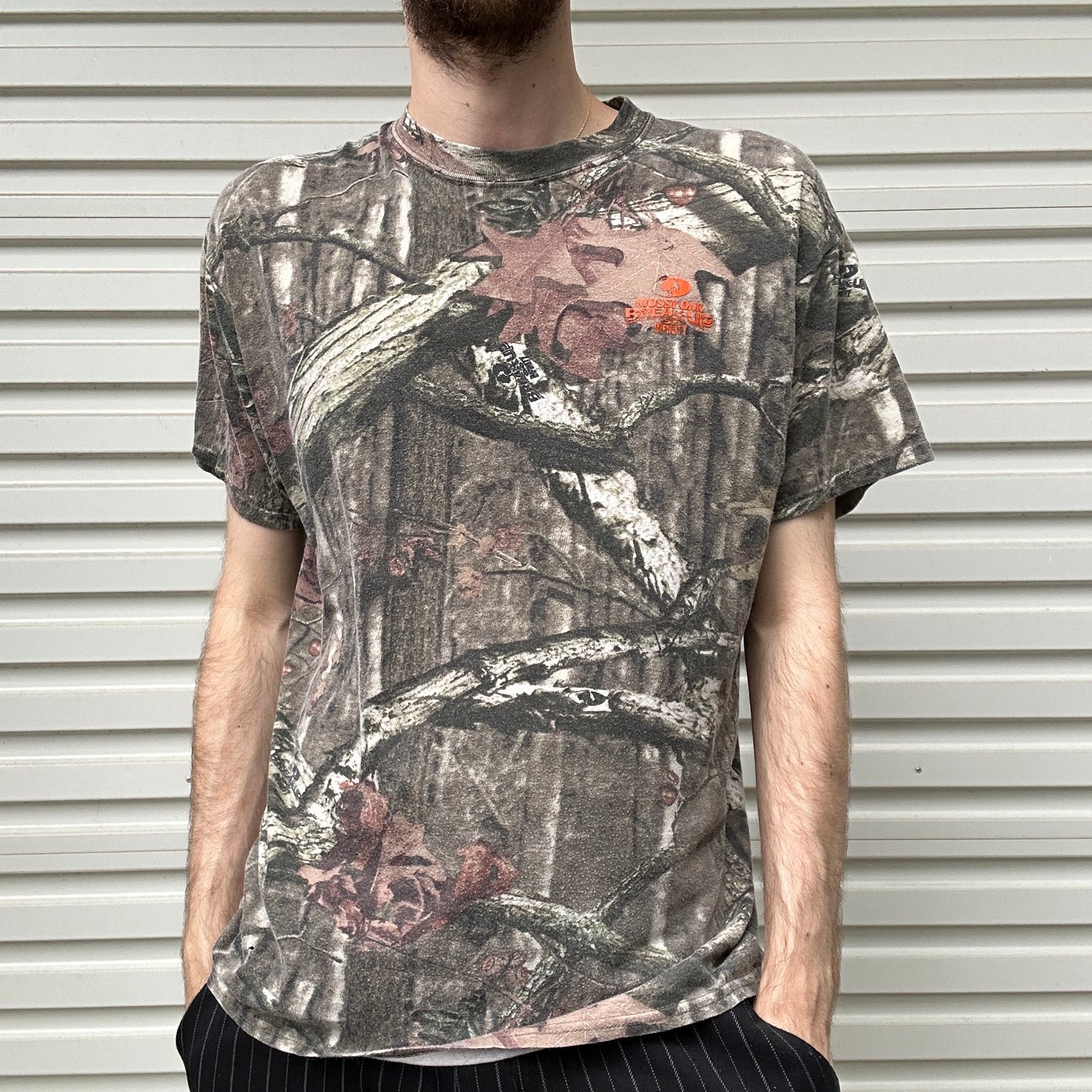 Vintage Mossy Oak Camo Tee - L