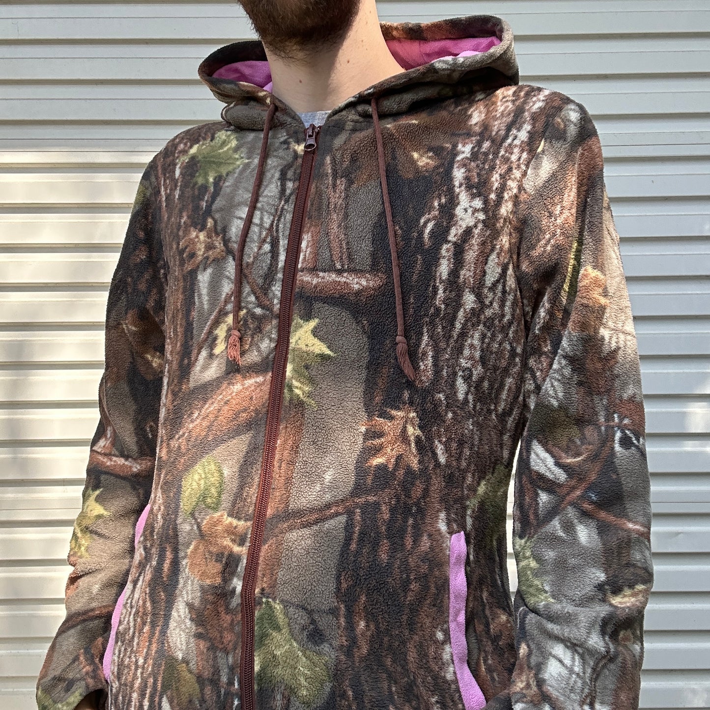 Vintage Realtree Camo Fleece Hoodie - L