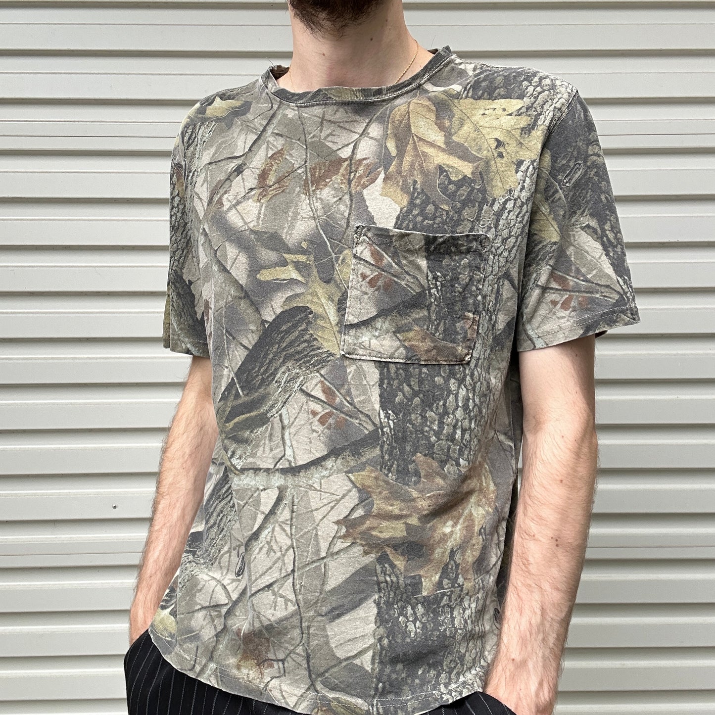 Vintage Camo Pocket Tee - M