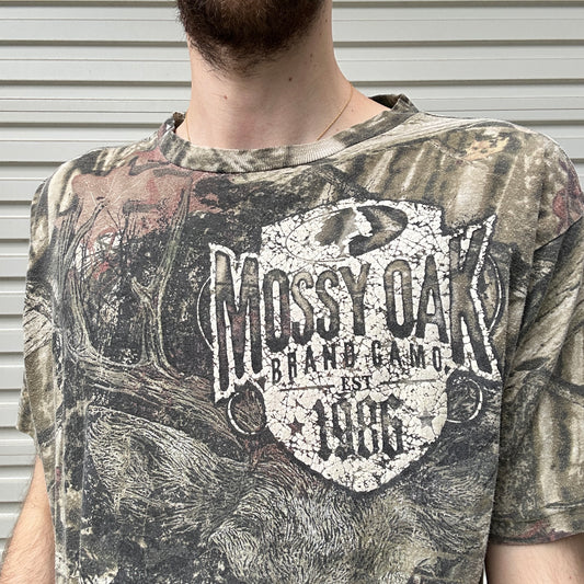 Vintage Mossy Oak Camo Graphic Tee - M