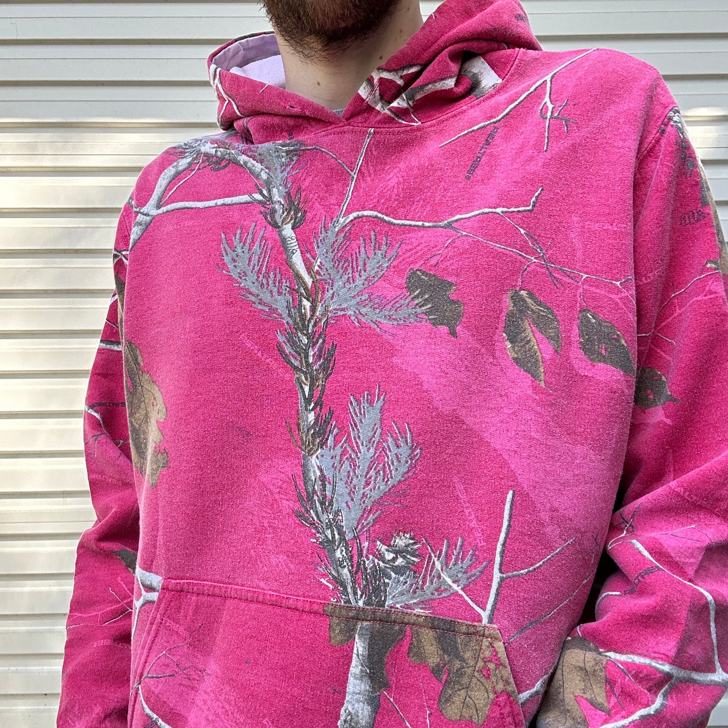 Vintage Realtree Pink Camo Hoodie - M