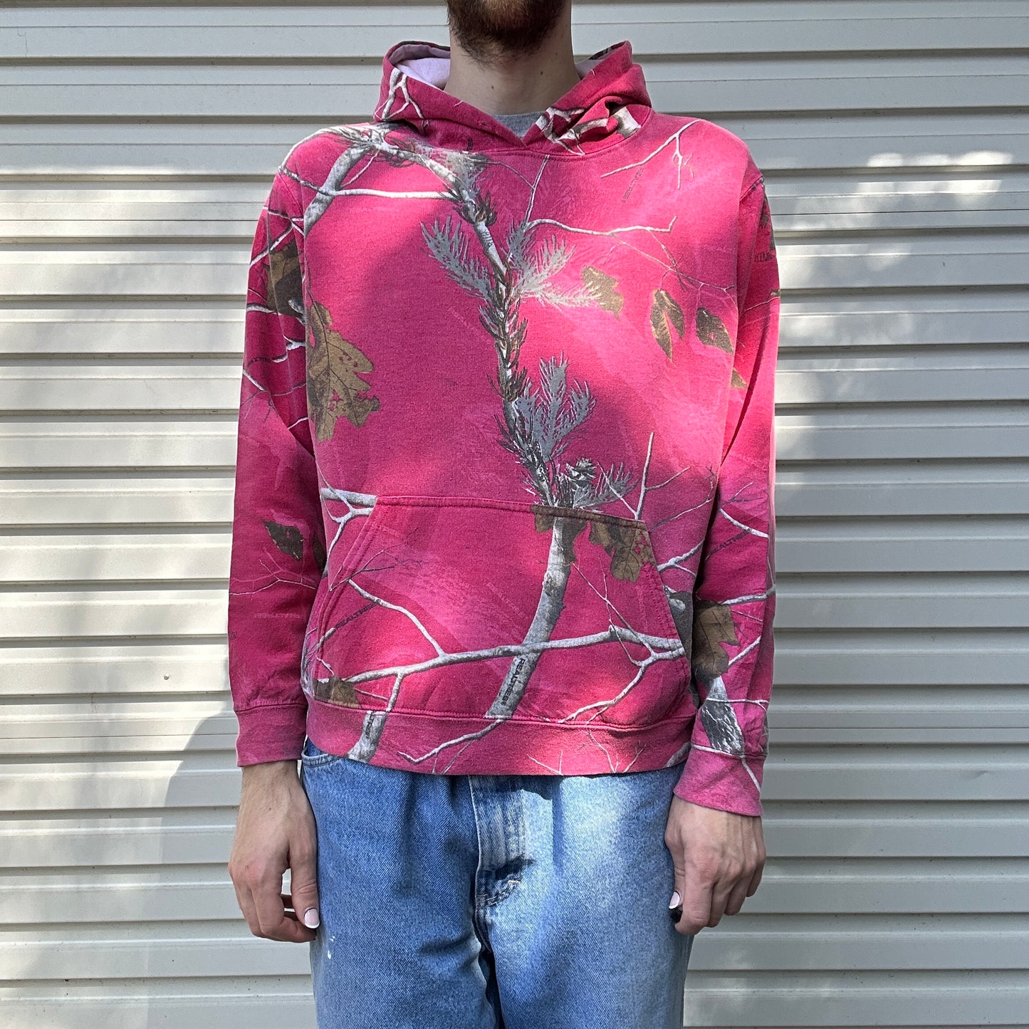 Vintage Realtree Pink Camo Hoodie - M