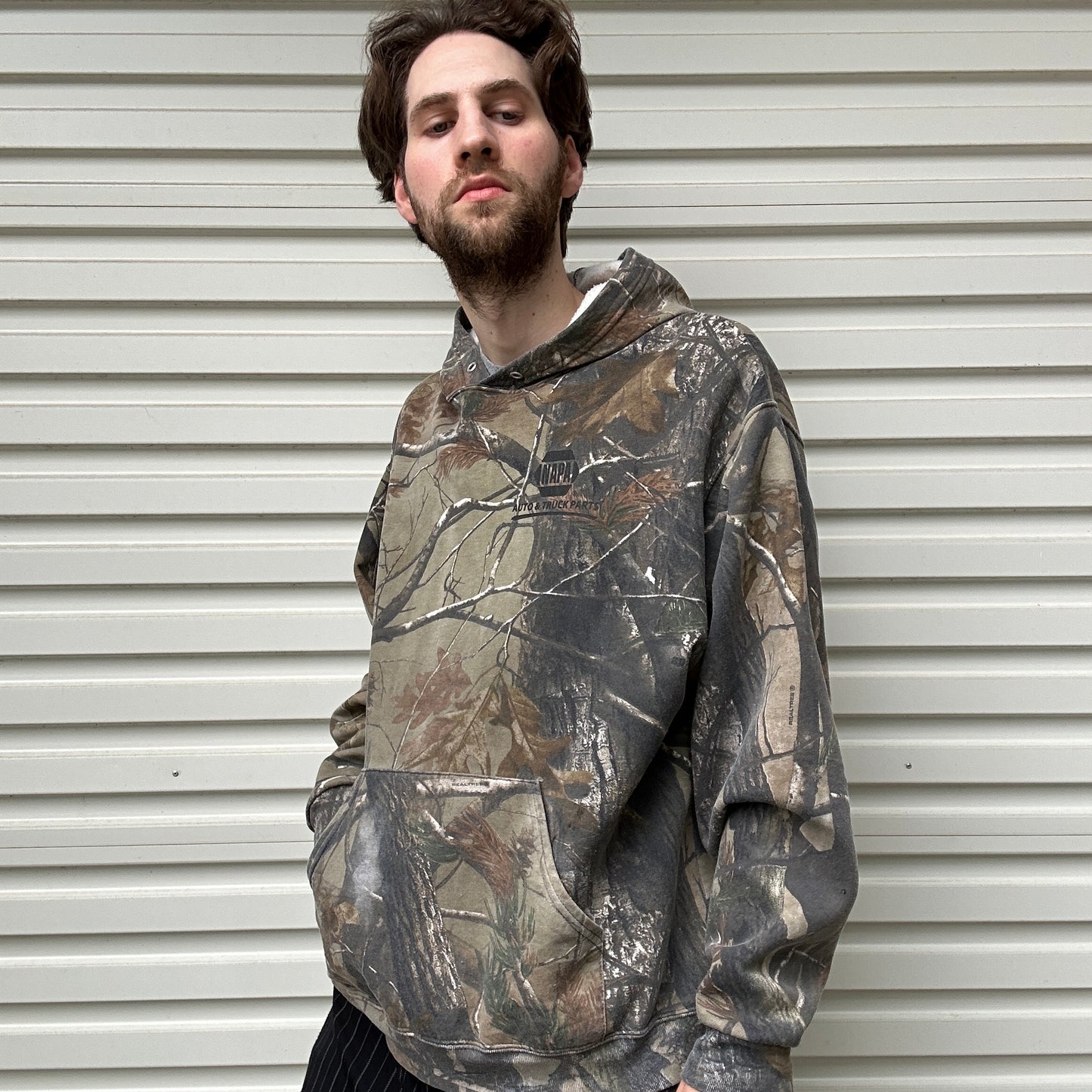 Vintage NAPA Realtree Camo Hoodie - L/XL
