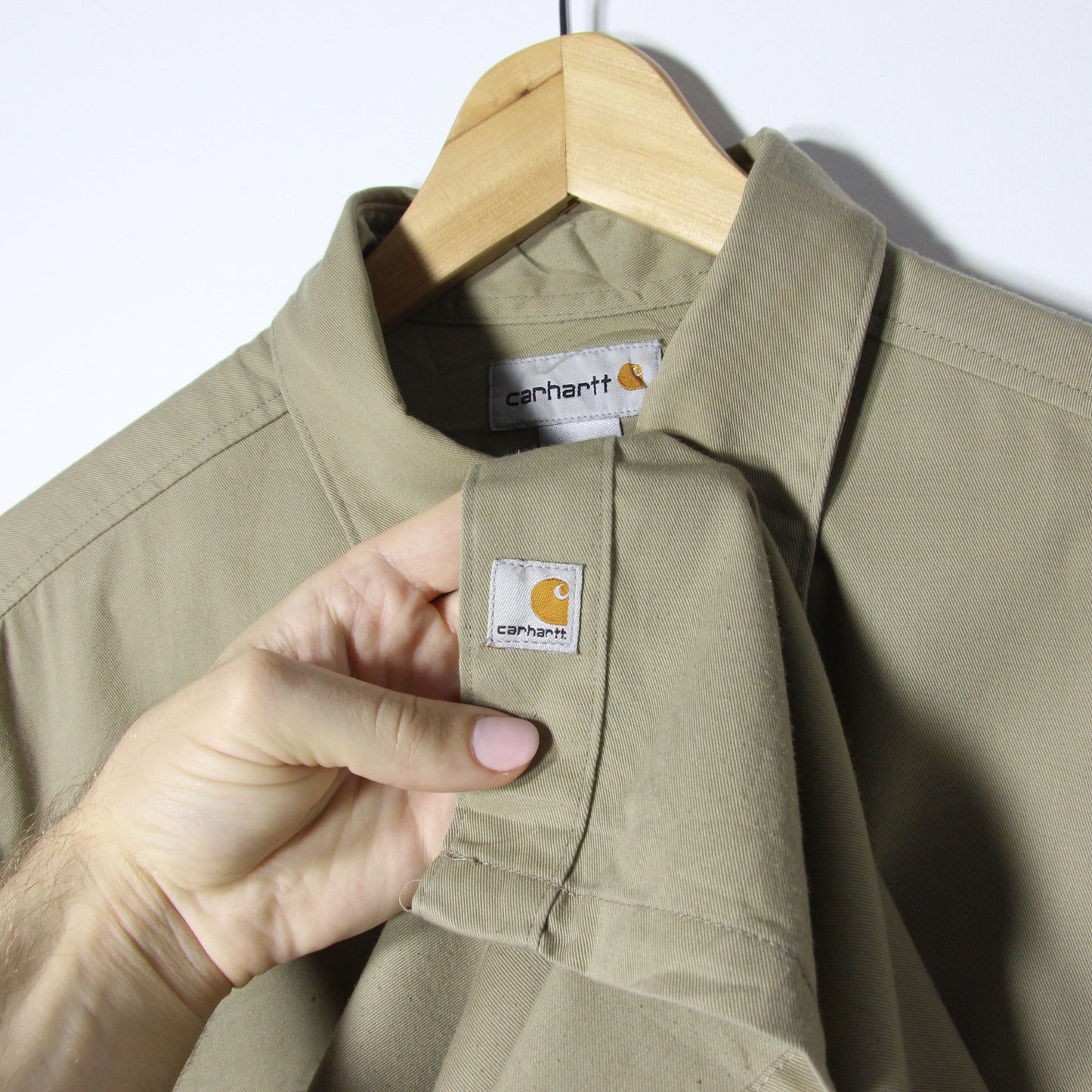 Vintage Carhartt Short Sleeve Button Up - M