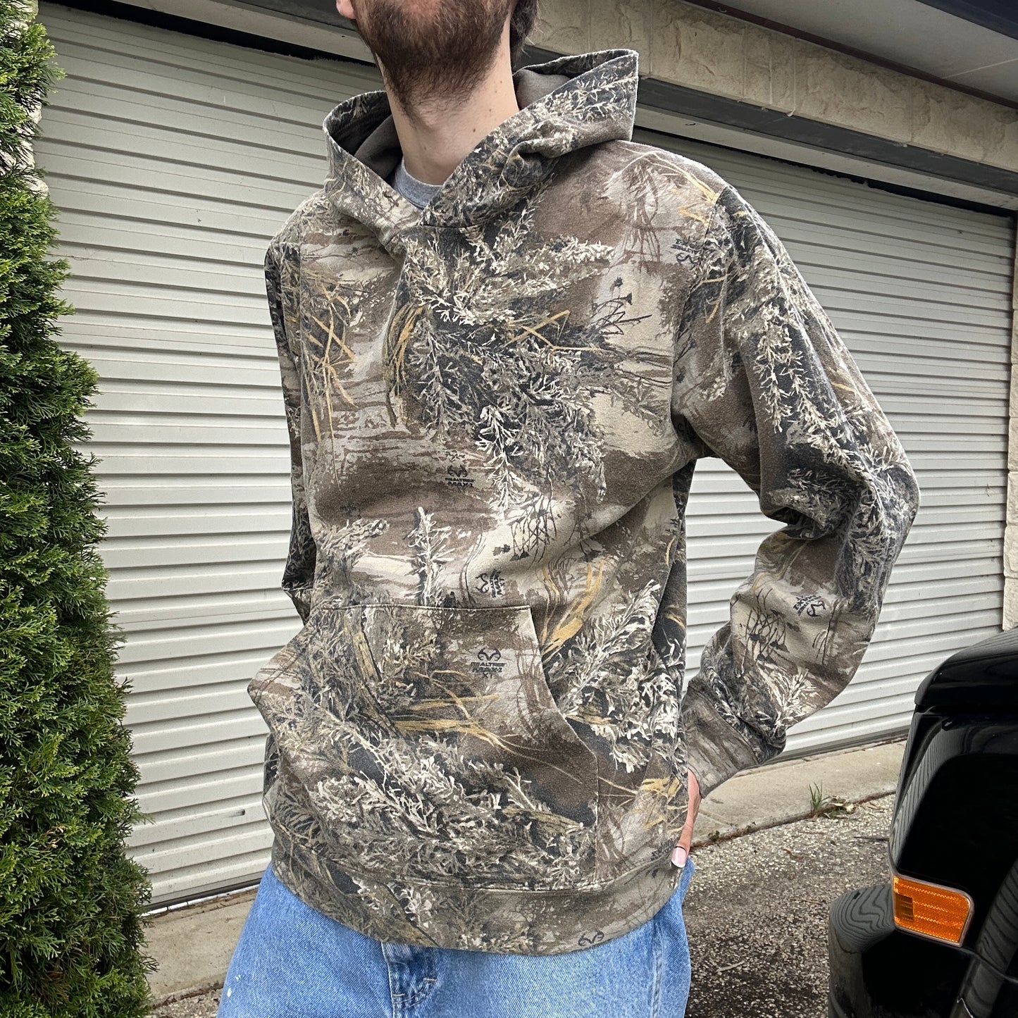 Vintage Realtree Camo Hoodie - L