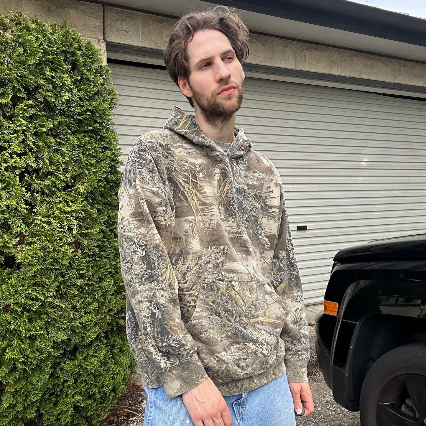 Vintage Realtree Camo Hoodie - L