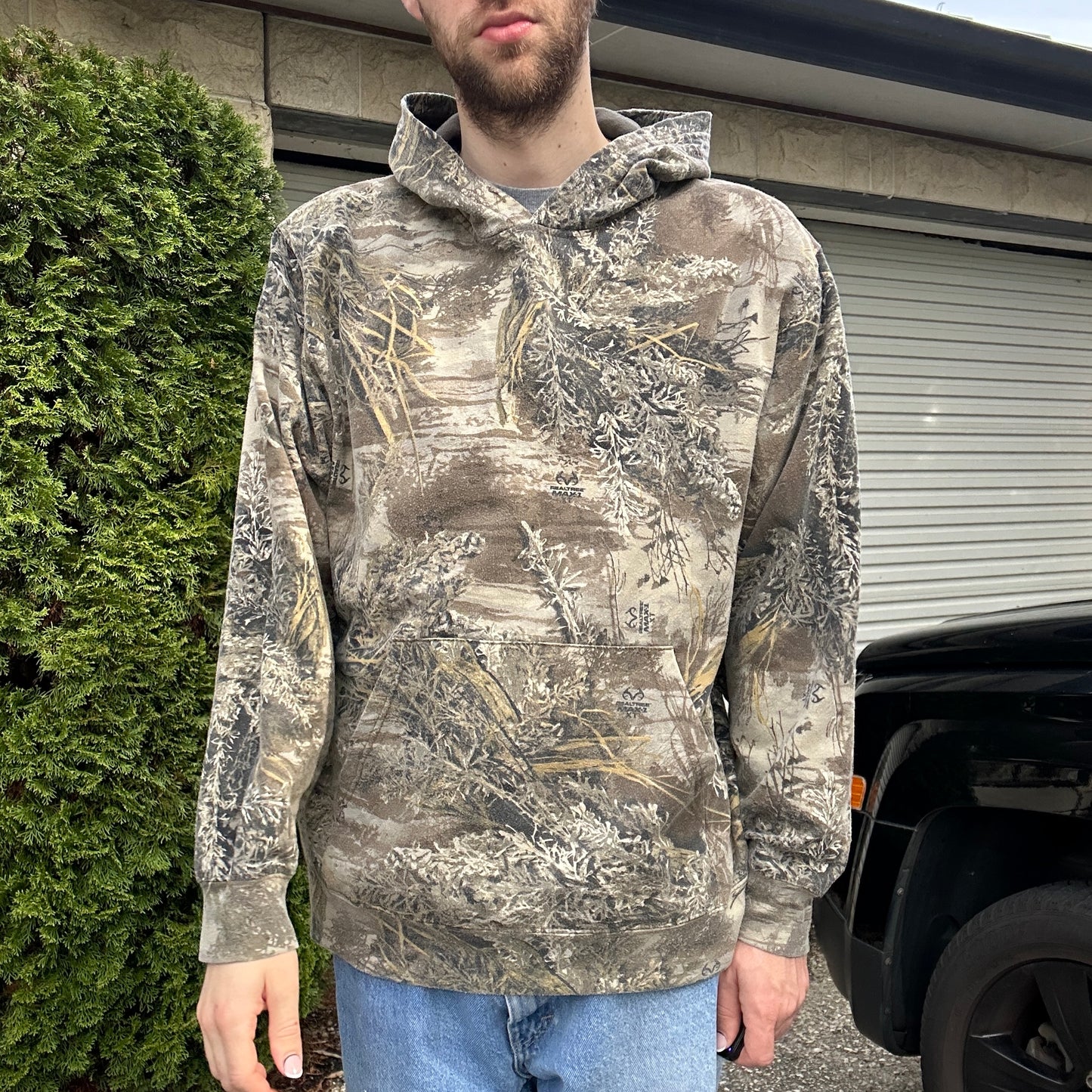 Vintage Realtree Camo Hoodie - L