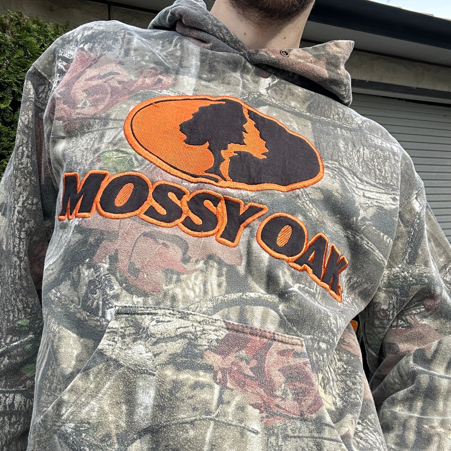 Vintage Mossy Oak Camo Hoodie - M