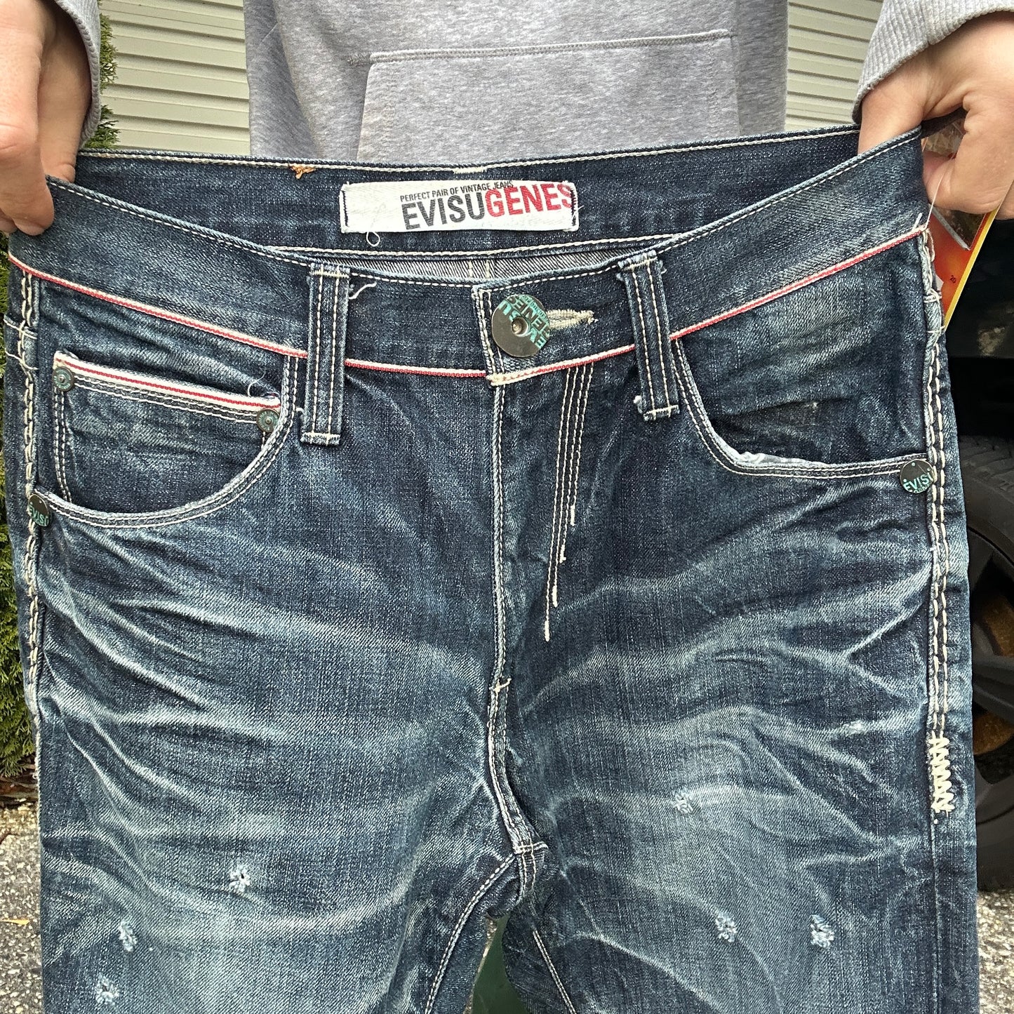 Vintage EVISU Denim Jeans - 28