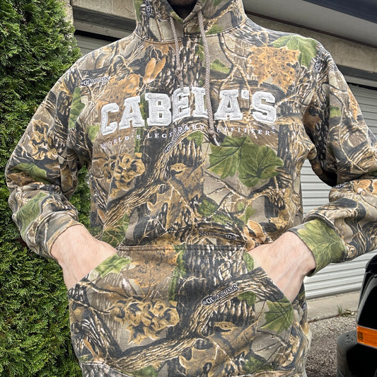 Vintage Cabela's Camo Hoodie - M