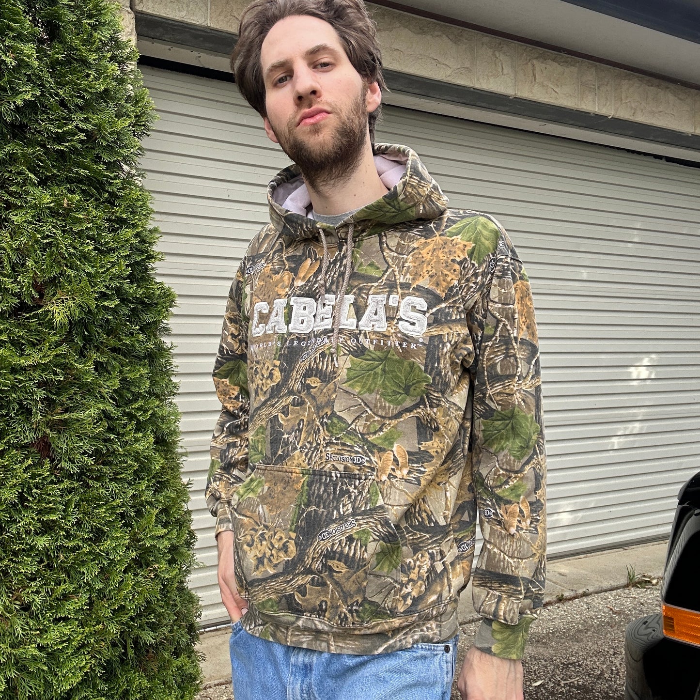 Vintage Cabela's Camo Hoodie - M