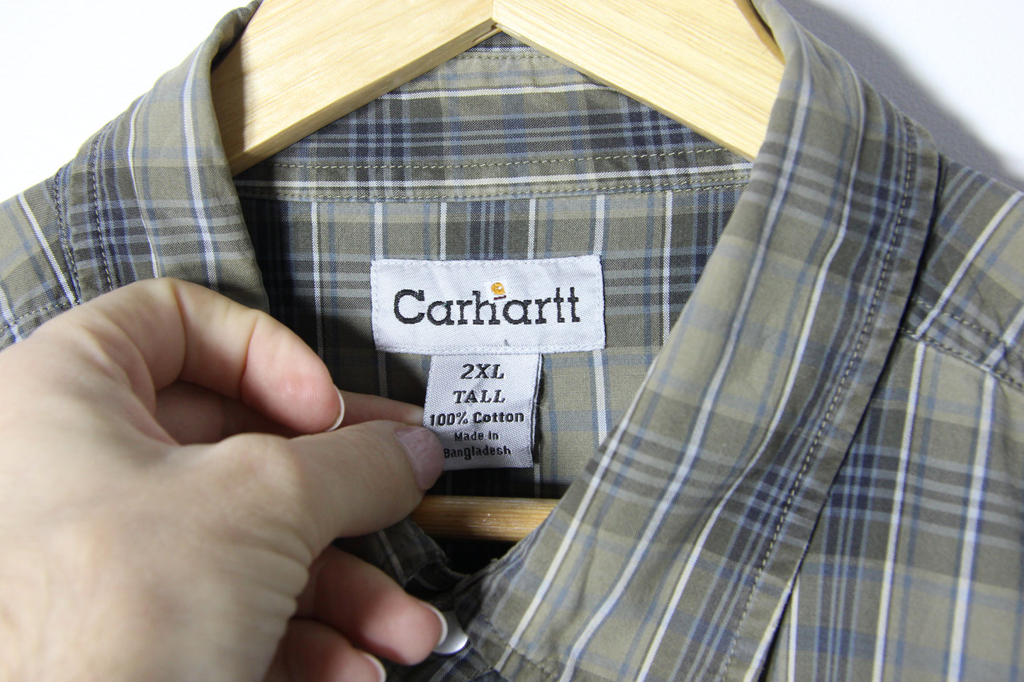 Vintage Carhartt Long Sleeve Button Up - XXL