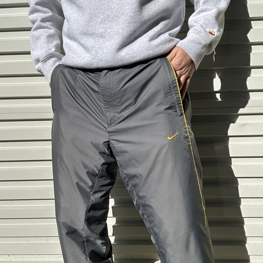 2000's Grey Nike Track Pants - M/L