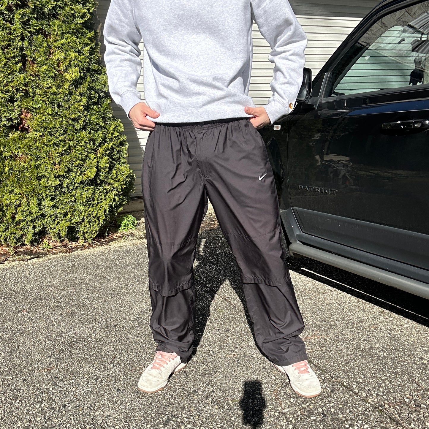 Vintage Black Nike Track Pants - L