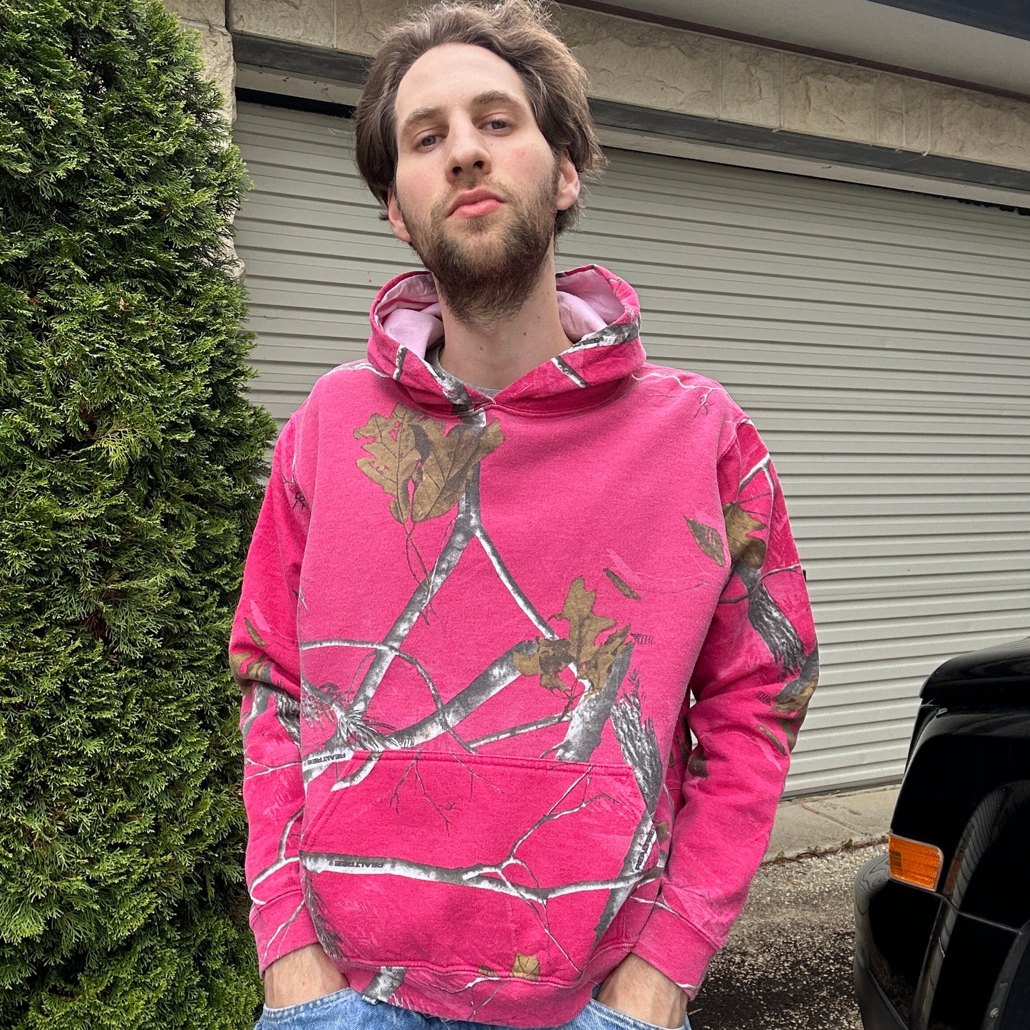 Vintage Realtree Camo Hot Pink Hoodie - L(W)