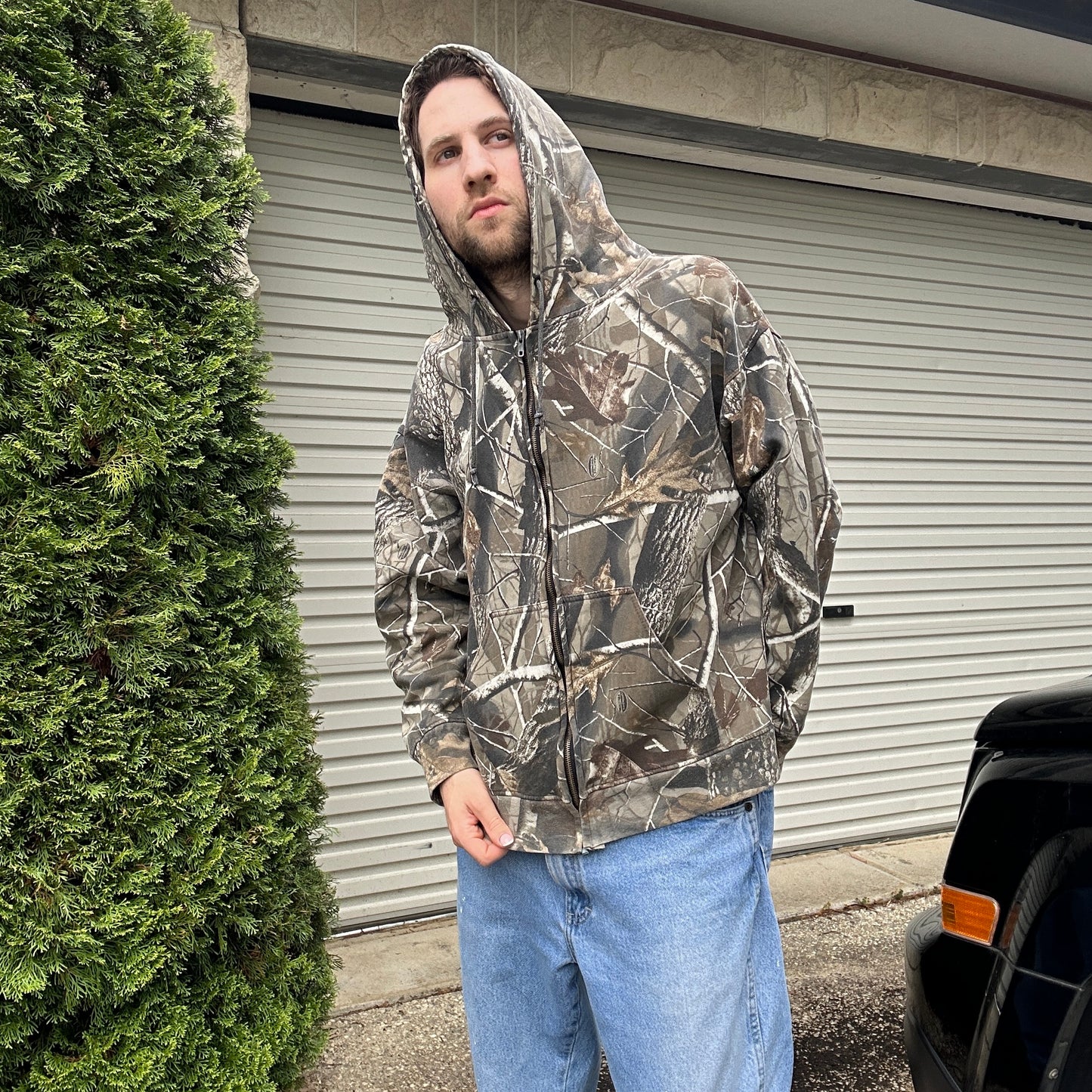 Vintage Realtree Camo Hoodie - L